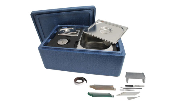 Vitrification unit, set for vitrification of embryos and oocytes