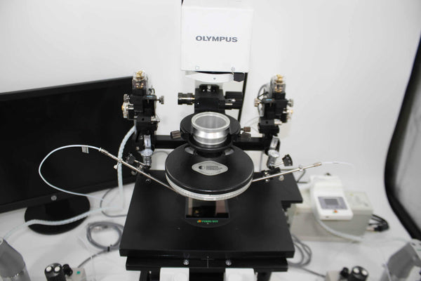 Olympus IX71 w/HMC Optics, New Tokai Hit, New Narishige Motorized Micromanipulations System, New 2 x Narishige IM-11 Air Injectors, New Camera/C-Mount/Monitor