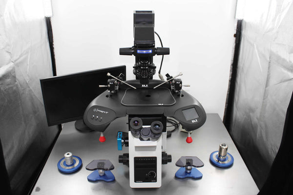 Olympus IX73 w/ NEW HMC Optics, New Integra Micromanipulator,NEW RI Mushrooms x 2, NEW Camera/C-Mount/Monitor