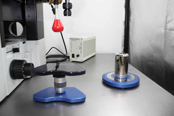 Olympus IX73 w/ NEW HMC Optics, New Integra Micromanipulator,NEW RI Mushrooms x 2, NEW Camera/C-Mount/Monitor