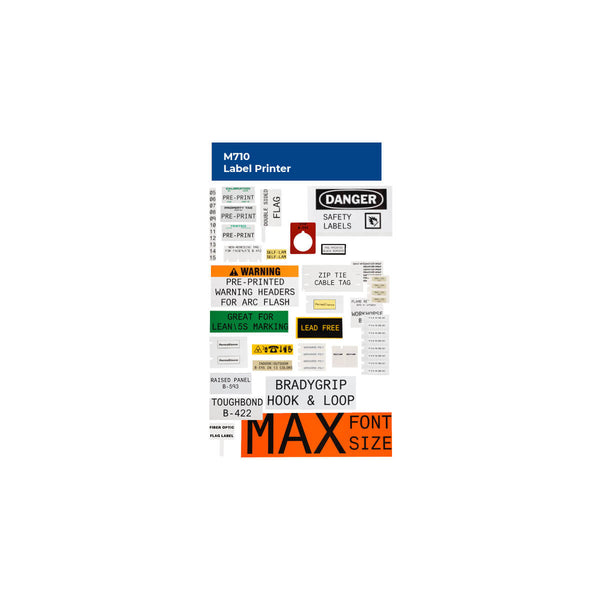 M710 Bluetooth & Wi-Fi Portable Label Printer with Hard Case