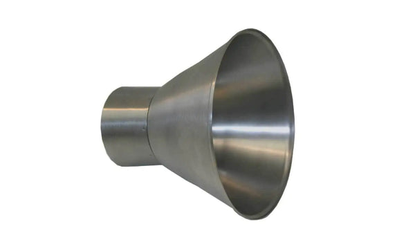 Stainless steel funnel for goblets of diameter 65 mm