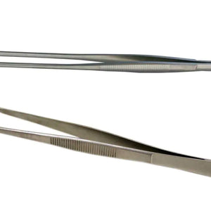 Minitube, Blunt End Tweezers made of Stainless Steel; Straight, blunt end.
