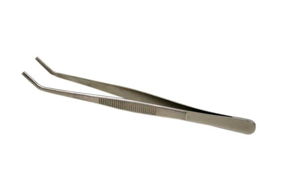 Minitube, Blunt End Tweezers made of Stainless Steel 15cm Angled; Prod. No. 17060/0000