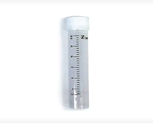 Sterilized plastic tube, 30 ml