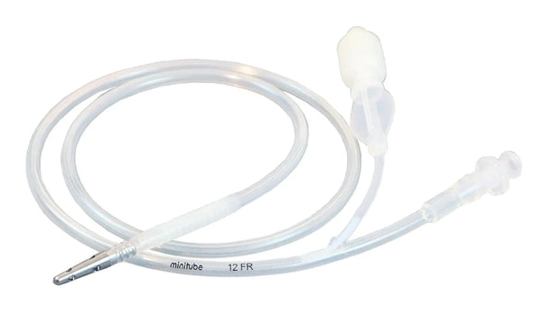 Silicone ET flushing catheter CH 12, with stainless steel tip