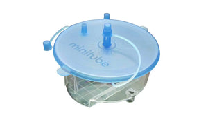 Minitube, EmSafe system for embryo collection in bovine and equine; All-in-one dual purpose filter and search dish that requires no attention during flushing procedure. With integrated filter and petri dish with grid, mesh size 65 µ. Prod. No. 19010/6000