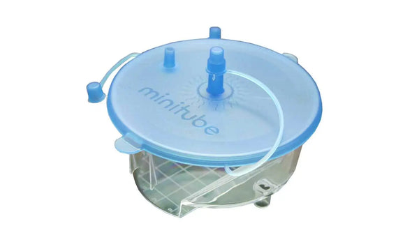 Minitube, EmSafe system for embryo collection in bovine and equine; All-in-one dual purpose filter and search dish that requires no attention during flushing procedure. With integrated filter and petri dish with grid, mesh size 65 µ. Prod. No. 19010/6000