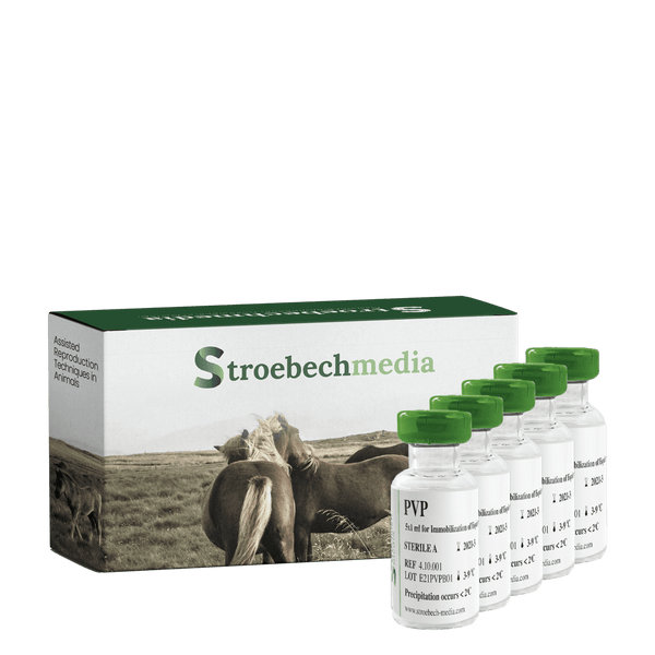 Stroebech Media, Equine PVP Medium; 1 ml PVP medium in glass bottles, Prod. No. 4.10.001