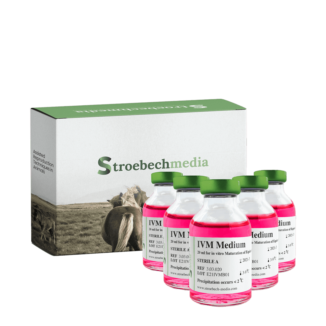 Stroebech Media, Equine IVM Medium; 20 ml IVM medium in glass bottle, Prod. No. 3.03.020