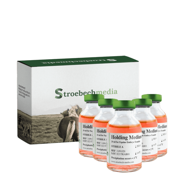 Stroebech Media, Equine Holding Medium; 20 ml medium in glass bottle, Prod. No. 3.09.020