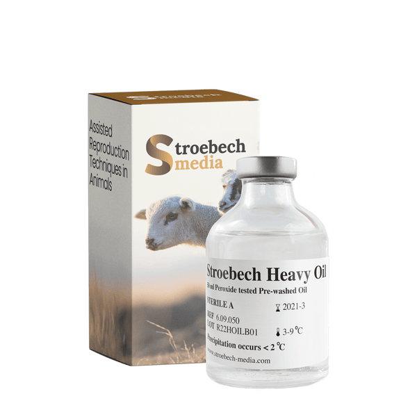 Stroebech Media, Stroebech Heavy Oil; 50 ml Oil for overlay of media in glass bottle Prod. No. 6.09.050