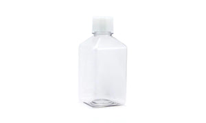 Minitube, 500 ml disposable bottle for oocyte collection during aspiration; Square, clear bottle made of PETE. Prod. No. US19009/4107