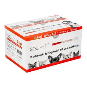 Sol M; Sol-Vet® Standard Insulin Syringe, The Sol-Vet Insulin Syringe provides accurate and comfortable insulin administration.