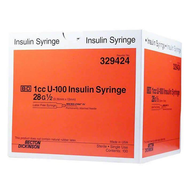 BD INSULIN SYRINGE WITH NEEDLE - IVF Store