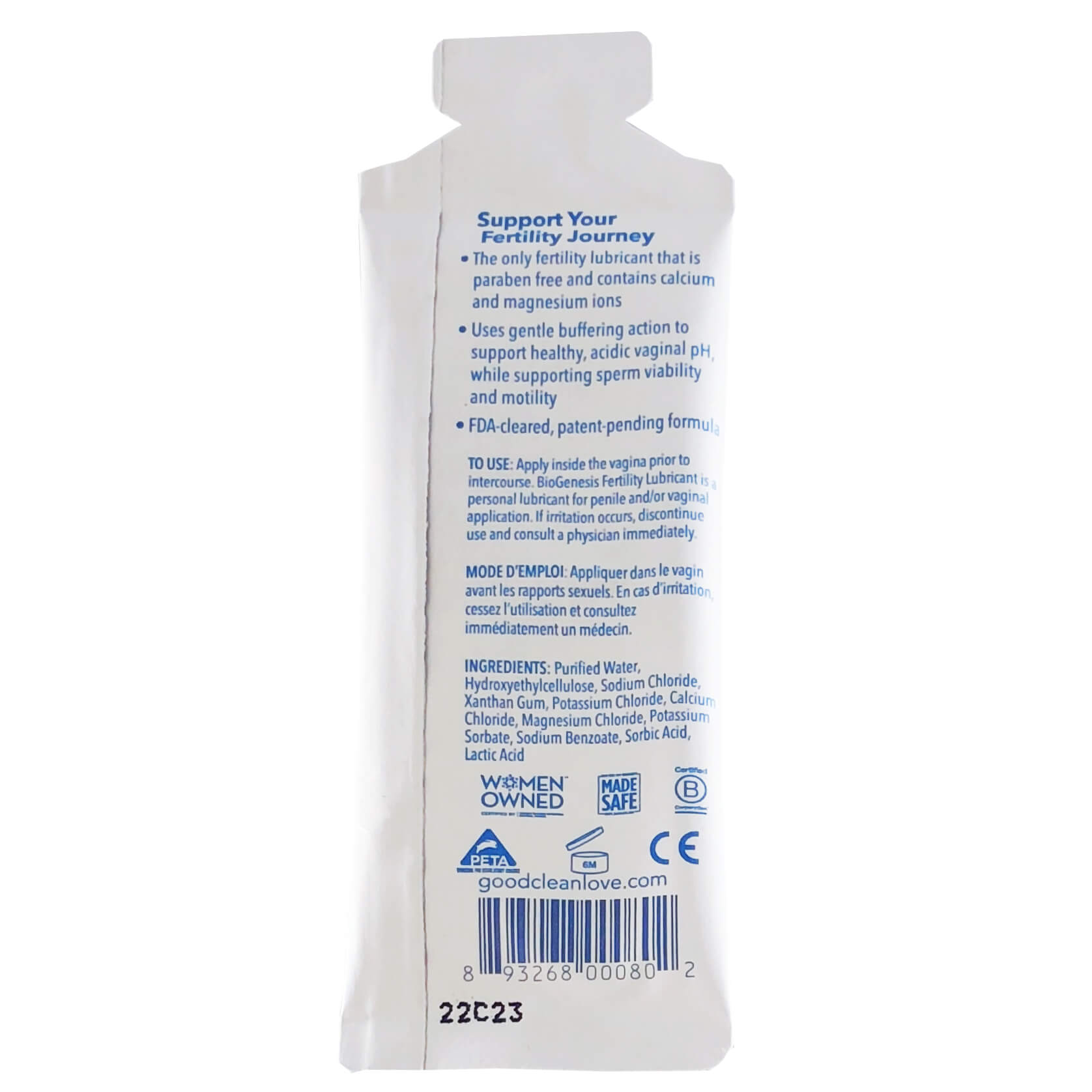 BioGenesis Fertility Lubricant (FDA 510k Cleared) - Item is on Backor Animal IVF Store BioGenesis Fertility Lubricant (FDA 510k Cleared) - Item is on Backor Animal IVF Store
