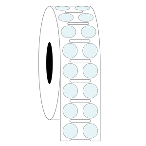 Transparent Cryogenic Labels for Thermal-Transfer Printers – 0.354” Circle - IVF Store