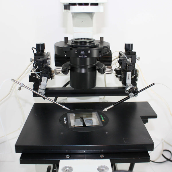 Olympus IX70 Inverted Microscope System with Motorized Narishige Micromanipulation System