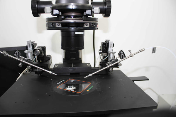 Nikon TE2000 w/HMC Optics, Tokai Hit, Narishige Motorized Micromanipulation System, New 2 x Narishige IM-11 Air Injectors, New Camera/C-Mount/Monitor