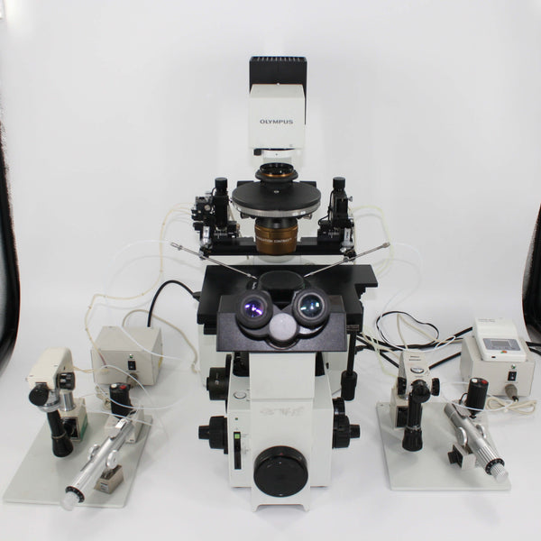 Olympus IX70 Inverted Microscope System with Motorized Narishige Micromanipulation System