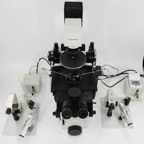 Olympus IX70 Inverted Microscope System with Motorized Narishige Micromanipulation System