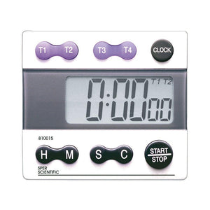 Digital Count Down/Count Up Timer with Clock - IVF Store