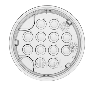 Front view of dish