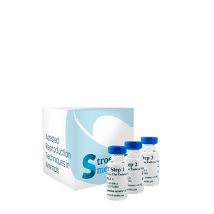 Stroebech Media, Bovine Embryo Vitrification Kit; 3 vials each containing 2 ml medium in glass bottles, Prod. No. 2.20.006