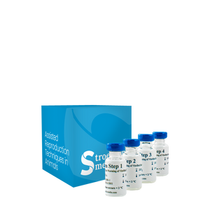 Stroebech Media, Bovine Embryo Warming Kit; 4 vials each containing 2 ml medium in glass bottles, Prod. No. 2.21.008
