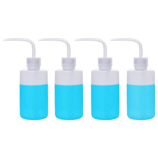 250ml Plastic Safety Lab Wash Bottle,Squeeze Bottle with Scale Labels - IVF Store