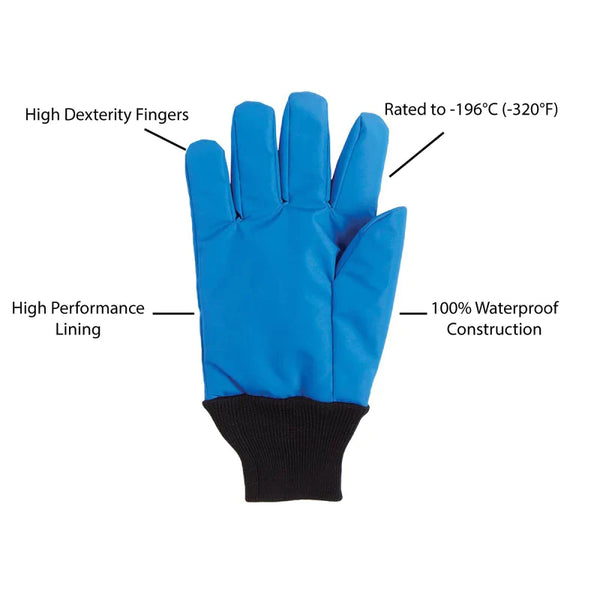 BLUE WATERPROOF CRYO-GRIP® GLOVES