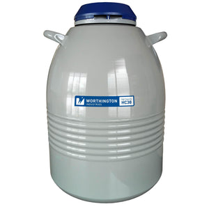 Worthington VHC38 High Capacity Liquid Nitrogen Refrigerator w/6 Canisters, 38 L